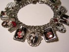 Twilight Books Inspired Charm Bracelet Hand Crafted Glass Dome