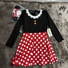 Tipsy Elves Girls Mouse Costume Dress Xl Red White Poka Dot Minnie Inspired Nwt