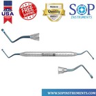 Lucas Bone Curette Serrated 2 5mm Blue Double Ended Dental Surgical Instrument