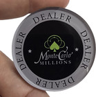 2  Acrylic Monte Carlo Millions Dealer Button - Poker  Texas Hold em