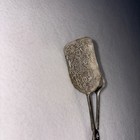 Vintage Silver Plated Salad Tongs Server Scissors Cake Pastry Etched Victorian 