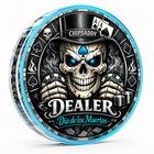 3  Dia De Los Muertos Poker Dealer Button-premium Acrylic Texas Hold em Table