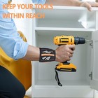 Magnetic Wristband For Tools  Screws  Nails And Drill 15 Magnets   2 Pockets