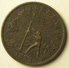 1833 Liberia One Cent Merchant Token Variety Ch-2