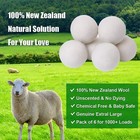 Wool Dryer Balls Xl 6 Pack 2 95   100  New Zealand Wool Organic Fabric Soften   