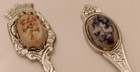 Vintage Dried Flower Collector Spoons Lot Of 2