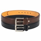 Leatherboss Men Big   Tall Set Of 2 All Sizes Stylish Jeans Belt  Black   Brown