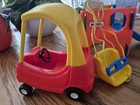 Vintage Little Tikes Dollhouse Activity Cube W slide swing   Mini Cozy Coupe 