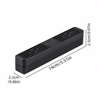 Portable Cigar Humidor Humidifier Stick - Moisture Control For Cigar Box  Black