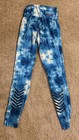 Nike Women   s Blue Tie Dye Dri-fit Leggings Size Small Athletic Yoga Pants