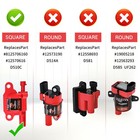 8x Ignition Coil   Iridium Spark Plugs   Wires Set For Chevy Gmc 5 3 6 2l Uf413