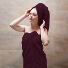 8 Pcs Burgundytowel Gift Set  2 Bath  2 Hand  4 Washcloth Towels  100  Cotton