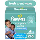 Pampers Baby Fresh Baby Wipes 3-pack 216 Wipes