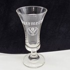 Vintage Set Of 4 Jagermeister Footed Stemmed Shot Glasses 2cl Logo Barware