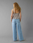 Ae Dreamy Drape Low-rise Ultra Wide-leg Pull-on Jean - Skylight  new 