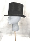 Antique Hat Stove Pipe Top Hat Beaver 22 5 In  Inside 7 1 8 Edge Original 1880