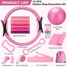 Dilobio Pilates Kit  Equipment For Home Workout  13 Inch  Pink