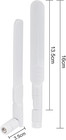 Dual Band Wifi 2 4ghz 5ghz 5 8ghz 8dbi Mimo Rp-sma Male White Antenna  2-pack  F