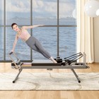 Foldable Pilates Bed Core Training Equipment Home Yoga Studio Commercial Black