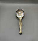 Vtg  Gold Brass Toned Hair Brush Nylon Bristles