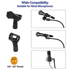 Adjustable Mic Stand Tripod Boom Height 24 -67  With 2 Clips For Performance