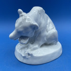 Meissen Germany Porcelain Blanc De Chine Figurine Of A Bear