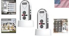 Wireless Home Intercom System 2 Pack Long Range 4900ft Waterproof Office House