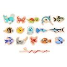 Magnetic Fishing Game Set Kids Montessori Wooden Educational Toy Birthday Gift