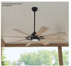 Home Decorators Collection Makenna 60  Matte Black Ceiling Fan Integrated Led Dc