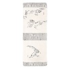 Japanese Tenugui Tapestry Cotton Hand Towel Choju-giga Style Playful Rabbit