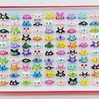 Wholesale 30 50pcs Mix Cute Monster Open Rings Women Children Sweet Gift Jewelry