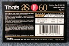 Thats As iv Metal Type Iv 60 Minute Cassette Tapes  Factory Packaging 