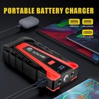 12v Car Jump Starter 6000a Booster Jumper Power Bank Battery Charge Lcd Display