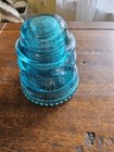 Vintage Antique Hemingray No  42 Blue aqua Glass Insulator Made In The Usa 4 5 