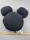 Mickey Mouse Shaped Throw Pillow  - Black