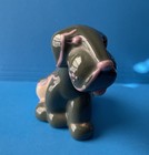 Vintage 1940s Elzac Ceramic Green Pink Dog Figurine Read  Damage