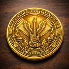 Eddie Van Halen Tribute Challenge Coin - Limited Edition Rock Guitar Fan  Gift