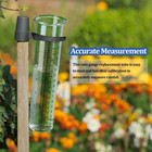 7  Capacity Rain Gauge Glass Replacement Tube With Lid Design For Yard Garden Ou