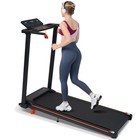 3 0hp Portable Treadmill 8 Mph With Handle 8  Incline 4 Adjustable Support Feet
