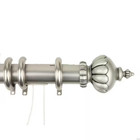 66 In  - 120 In  Traverse Curtain Rod In Satin Nickel