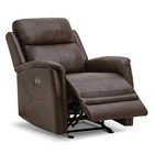Leather Recliner Chair Faux Reclining Sofa Lazy Boy Glider Rocking Function 