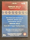 2014 Topps Us Olympic   Paralympic Team And Hopefuls Gracie Gold Relic  ed 15 50