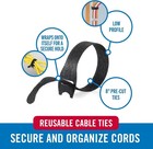 Velcro Brand One-wrap Cable Ties  100pk  8 X 1 2  Black Cord Organization Straps