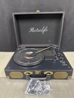 Retrolife Vinyl Record Player 3-speed Bluetooth Suitcase Portable Belt-driven Re