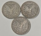 Lot Of  3  1904-s Morgan Silver Dollar  1 W  Vg - Fine Details