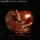 2 2 Inch Old Boxwood Hand Carved Mouse And Peanut Figurine Netsuke Collection