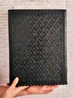 Extra Large Big Real Leather Seven Stone Embossed Book Journal Notebook