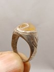 Fantastic Ancient Silver Color Roman Ring Orange Stone Old Amazing Rare Type