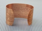 Vintage Coppercraft Guild Solid Copper Cuff Wide Bracelet