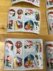 Lot Of 64 Mcm Christmas Envelope Seals  Holiday Stickers  8 Pages 